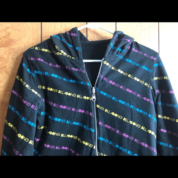 Reversible Billabong Black Jacket Coat Long Sleeve Front Zipper - Picture 2 of 11